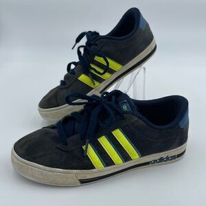 Adidas Neo Big Kids' Daily Team K Sneaker Collegiate Navy/Solar Yellow/Core Blue